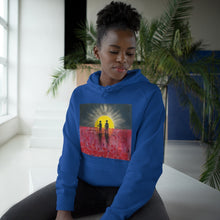 Load image into Gallery viewer, Hoodie 80/20 cotton/polyester anti-pill fleece, has a kangaroo pocket, sleeve cuff ribbing & is preshrunk by Kerry Sandhu Art