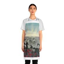 Load image into Gallery viewer, Apron - lightweight, silky finish 100% polyester, two front pockets. Many original artwork designs by Kerry Sandhu Art