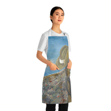 Load image into Gallery viewer, Apron - lightweight, silky finish 100% polyester, two front pockets. Many original artwork designs by Kerry Sandhu Art