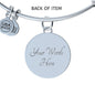 Original ANZAC Day artwork honouring past & present service personnel & animals s/steel bangle & charm by Kerry Sandhu Art