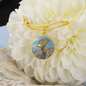 Original ANZAC Day artwork honouring past & present service personnel & animals s/steel bangle & charm by Kerry Sandhu Art