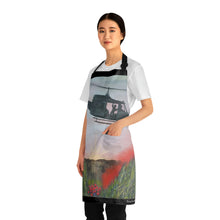 Load image into Gallery viewer, Apron - lightweight, silky finish 100% polyester, two front pockets. Many original artwork designs by Kerry Sandhu Art