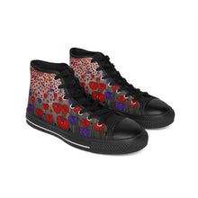 Load image into Gallery viewer, Stand out in a crowd with these comfortable high-top canvas sneakers with a high quality print by Kerry Sandhu Art