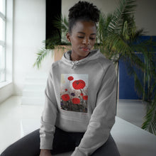 Load image into Gallery viewer, Hoodie 80/20 cotton/polyester anti-pill fleece, has a kangaroo pocket, sleeve cuff ribbing & is preshrunk by Kerry Sandhu Art