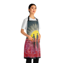 Load image into Gallery viewer, Apron - lightweight, silky finish 100% polyester, two front pockets. Many original artwork designs by Kerry Sandhu Art
