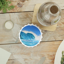 Load image into Gallery viewer, Plastic exterior w/ metallic bottom, magnetic back, 2 different opening mechanisms, matte finish. Art by Kerry Sandhu Art