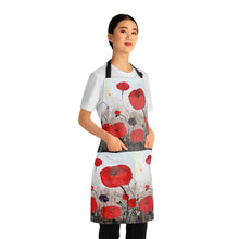 Load image into Gallery viewer, Apron - lightweight, silky finish 100% polyester, two front pockets. Many original artwork designs by Kerry Sandhu Art