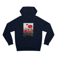 Load image into Gallery viewer, Hoodie 80/20 cotton/polyester anti-pill fleece, has a kangaroo pocket, sleeve cuff ribbing & is preshrunk by Kerry Sandhu Art