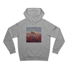 Load image into Gallery viewer, Hoodie 80/20 cotton/polyester anti-pill fleece, has a kangaroo pocket, sleeve cuff ribbing & is preshrunk by Kerry Sandhu Art