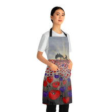 Load image into Gallery viewer, Apron - lightweight, silky finish 100% polyester, two front pockets. Many original artwork designs by Kerry Sandhu Art