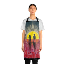 Load image into Gallery viewer, Apron - lightweight, silky finish 100% polyester, two front pockets. Many original artwork designs by Kerry Sandhu Art