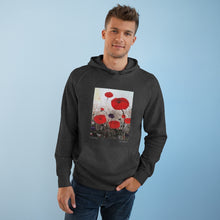 Load image into Gallery viewer, Hoodie 80/20 cotton/polyester anti-pill fleece, has a kangaroo pocket, sleeve cuff ribbing & is preshrunk by Kerry Sandhu Art