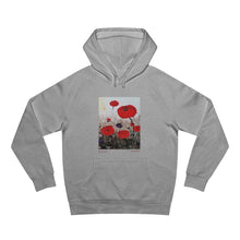 Load image into Gallery viewer, Hoodie 80/20 cotton/polyester anti-pill fleece, has a kangaroo pocket, sleeve cuff ribbing & is preshrunk by Kerry Sandhu Art