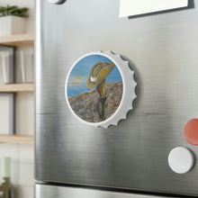 Load image into Gallery viewer, Plastic exterior w/ metallic bottom, magnetic back, 2 different opening mechanisms, matte finish. Art by Kerry Sandhu Art