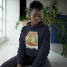 Load image into Gallery viewer, Hoodie 80/20 cotton/polyester anti-pill fleece, has a kangaroo pocket, sleeve cuff ribbing & is preshrunk by Kerry Sandhu Art