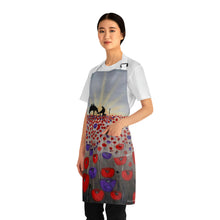 Load image into Gallery viewer, Apron - lightweight, silky finish 100% polyester, two front pockets. Many original artwork designs by Kerry Sandhu Art