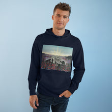 Load image into Gallery viewer, Hoodie 80/20 cotton/polyester anti-pill fleece, has a kangaroo pocket, sleeve cuff ribbing & is preshrunk by Kerry Sandhu Art