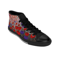 Load image into Gallery viewer, Stand out in a crowd with these comfortable high-top canvas sneakers with a high quality print by Kerry Sandhu Art
