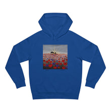 Load image into Gallery viewer, Hoodie 80/20 cotton/polyester anti-pill fleece, has a kangaroo pocket, sleeve cuff ribbing & is preshrunk by Kerry Sandhu Art
