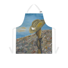 Load image into Gallery viewer, Apron - lightweight, silky finish 100% polyester, two front pockets. Many original artwork designs by Kerry Sandhu Art