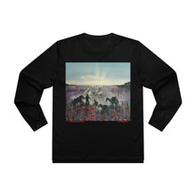 Load image into Gallery viewer, Regular fit crew neck, cuffed sleeves, elongated back. 100% preshrunk heavyweight cotton by Kerry Sandhu Art. 7 ANZAC designs