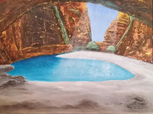 Load image into Gallery viewer, Original painting of Cathedral Gorge in the North West Region of Western Australia