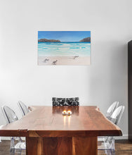 Load image into Gallery viewer, Original painting of kangaroos on Lucky Bay beach in Esperance, Western Australia by Kerry Sandhu Art