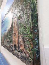 Load image into Gallery viewer, Original painting Quokkas overlooking Pinky's Beach & Bathurst Lighthouse, Rottnest Island, Western Australia by Kerry Sandhu Art