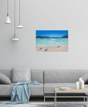 Load image into Gallery viewer, Original painting of kangaroos on Lucky Bay beach in Esperance, Western Australia by Kerry Sandhu Art