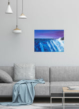 Load image into Gallery viewer, Original painting of crashing waves at sunset by Kerry Sandhu Art
