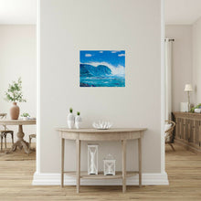 Load image into Gallery viewer, Original painting of a crashing wave over a reef by Kerry Sandhu Art