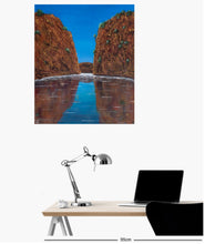 Load image into Gallery viewer, Original painting of Horizontal Falls in the North West of Western Australia and it's reflection in the water by Kerry Sandhu Art