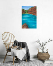 Load image into Gallery viewer, Original painting of Fortescue Falls in the Kimberley region of the North West of Western Australia by Kerry Sandhu Art