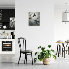 Load image into Gallery viewer, Original painting of a murder of crows flying and perched