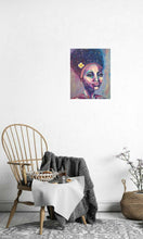 Load image into Gallery viewer, Original portrait painting of an African American woman in bold colours by Kerry Sandhu Art