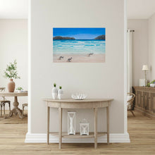 Load image into Gallery viewer, Original painting of kangaroos on Lucky Bay beach in Esperance, Western Australia by Kerry Sandhu Art