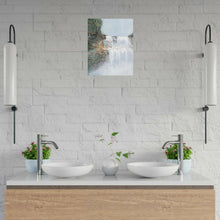 Load image into Gallery viewer, Original painting of a mystical waterfall with a hidden realm by Kerry Sandhu Art