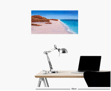 Load image into Gallery viewer, The uniqueness of the red Australian Outback meeting the turquoise blue waters of the Indian Ocean, by Kerry Sandhu Art