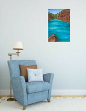 Load image into Gallery viewer, Original painting of Fortescue Falls in the Kimberley region of the North West of Western Australia by Kerry Sandhu Art