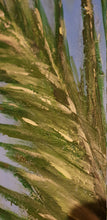 Load image into Gallery viewer, Original painting of a tranquil tropical beach with palm leaves by Kerry Sandhu Art