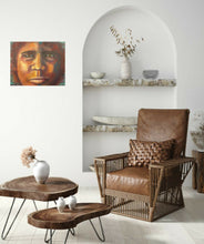 Load image into Gallery viewer, Original artwork of a closeup portrait of an aboriginal woman by Kerry Sandhu Art