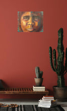 Load image into Gallery viewer, Original artwork of a closeup portrait of an aboriginal woman by Kerry Sandhu Art