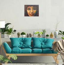 Load image into Gallery viewer, Original close-up portrait painting of an African American woman by Kerry Sandhu Art