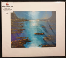Load image into Gallery viewer, Original painting of a mystical moon reflecting on water giclee print