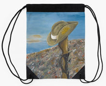 Load image into Gallery viewer, I Was Only 19 - DRAWSTRING BACKPACK - by Kerry Sandhu Art