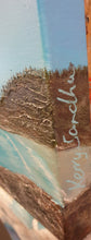 Load image into Gallery viewer, Original painting of an Australian pelican standing rocks overlooking a beach by Kerry Sandhu Art