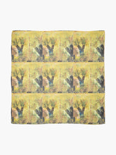 Load image into Gallery viewer, Original painting of grass trees on a large square 140 x 140cm scarf / wrap / shawl