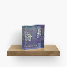 Load image into Gallery viewer, Vibrant back mounted photographic prints, 2.5cm thick solid free-standing acrylic block. Original artwork by Kerry Sandhu Art