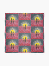 Load image into Gallery viewer, Abstract Aboriginal flag w/ silhouette of Aboriginal holding spear & soldier holding a gun w/ red poppies scarf/wrap/shawl