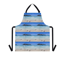 Load image into Gallery viewer, Apron - lightweight, silky finish 100% polyester, two front pockets. Many original artwork designs by Kerry Sandhu Art
